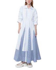 SIMKHAI Jazz Patchwork Maxi Shirtdress Bloomingdales at Bloomingdales