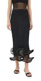 SIMKHAI Kelso Skirt Black XL at Shopbop