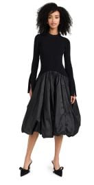 SIMKHAI Kenlie Mock Neck Midi Dress at Shopbop