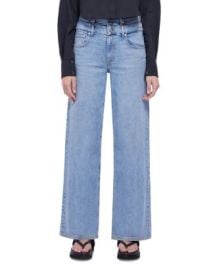 SIMKHAI Kove Double Waist High Rise Jeans in Coastal Bloomingdales at Bloomingdales