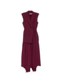 SIMKHAI Pleated asymmetric-hem Dress | Purple | FARFETCH at Farfetch