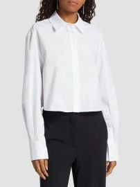SIMKHAI Renata Crop Shirt | Saks Fifth Avenue at Saks Fifth Avenue