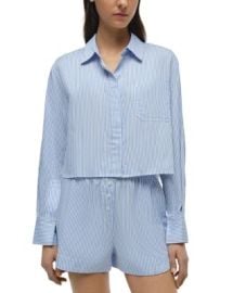 SIMKHAI Renata Cropped Shirt Bloomingdales at Bloomingdales