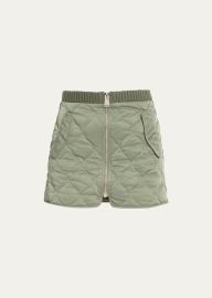 SIMKHAI Ripley Quilted Combo Knit Mini Skirt - at Bergdorf Goodman