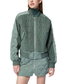 SIMKHAI Rollins Mixed Media Jacket Bloomingdales at Bloomingdales