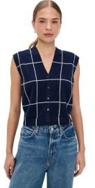 SIMKHAI Rozzi Vest Midnight Plaid XL at Shopbop