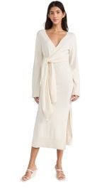 SIMKHAI Skyla Wrap Dress Midnight M at Shopbop