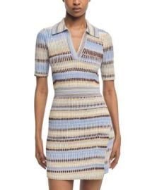 SIMKHAI Solana Striped Rib Knit Mini Dress Bloomingdales at Bloomingdales