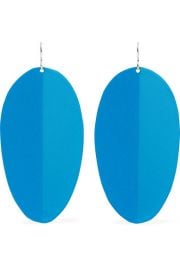 SIMON MILLER - Pedal enamel and silver-tone earrings at Net A Porter