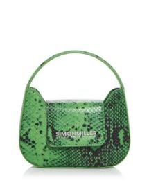 SIMON MILLER Mini Retro Snake Embossed Top Handle Bag Bloomingdales at Bloomingdales