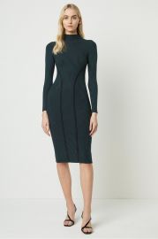 SIMONA BODYCON HIGH NECK DRESS at French Connection