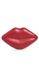 SIMONMILLER Vegan Leather Lip Clutch Lucky Red One Size at Shopbop