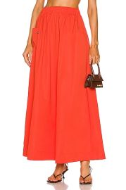 SIR Anja Midi Skirt in Mandarin Red  FWRD at Forward