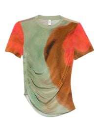 SIR Print Buttoned Top Green at Farfetch