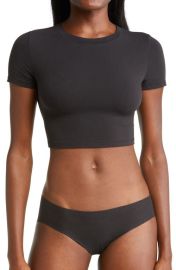 SKIMS Cotton Blend Jersey Crop Top at Nordstrom