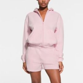 SKIMS Cotton Fleece Classic Zip Up Hoodie Hooded Sweatshirt Cherry Blossom XXS eBay at eBay