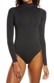 SKIMS Essential Mock Neck Long Sleeve Bodysuit at Nordstrom