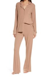 SKIMS Rib Pajamas in Marble Size X-Small at Nordstrom