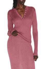 SKIMS Sheer Knit Long Sleeve Henley at Nordstrom