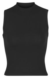 SKIMS Stretch Cotton Jersey Mock Neck Tank at Nordstrom