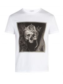 SKULL-PRINT COTTON-JERSEY T-SHIRT | ALEXANDER MCQUEEN at Matches