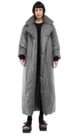 SLEEPING BAG COAT LONG Grey Norma Kamali at Norma Kamali