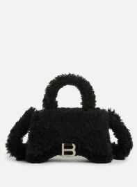 SMALL HOURGLASS SHEARLING HANDBAG - BALENCIAGA for WOMEN  Printempscom at Printemps