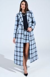 SMOOTH TRANSITION TWEED TRENCH AKIRA at Akira