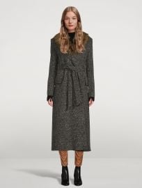 SMYTHE Belt Coat With Detachable Faux Fur Collar Holt Renfrew Canada at Holt Renfrew