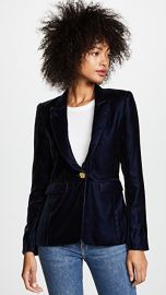 SMYTHE Velvet Peaked Lapel Blazer at Shopbop