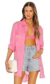 SNDYS Leo Shirt in Pink at Revolve