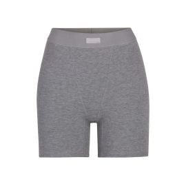 SOFT LOUNGE BOXER HEATHER GREY at Skims