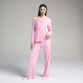 SOFT LOUNGE SLEEP SET BUBBLE GUM at Skims