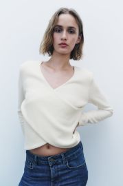 SOFT WRAP TOP at Zara