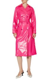 SOMETHING NEW Cleo Faux Leather Trench Coat at Nordstrom