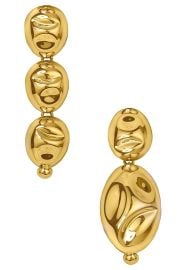 SORDO Puerto Asymmetric Earrings in Gold Plated FWRD at FWRD