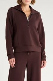 SPANX® AirEssentials Half Zip Sweatshirt at Nordstrom