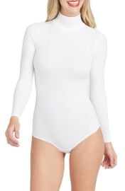 SPANX® Suit Yourself Long Sleeve Mock Neck Bodysuit at Nordstrom