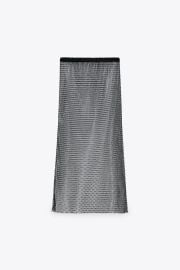 SPARKLY SKIRT OVERLAY LIMITED EDITION - Silver   United States at Zara