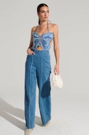 SPREAD YOUR WINGS DENIM BUTTERFLY JUMPSUIT AKIRA at Akira