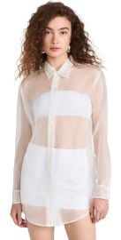 SPRWMN Oversized Shirt No Pocket White S at Shopbop