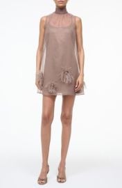 STAUD Albee Feather Puff Sleeveless Minidress at Nordstrom