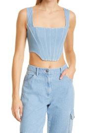 STAUD Alice Corset Crop Top at Nordstrom