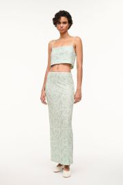 STAUD BARLETTA SKIRT CARIBBEAN at Staud