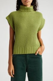 STAUD Bette Cap Sleeve Merino Wool Sweater at Nordstrom