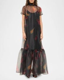 STAUD Calluna Organza Gown at Neiman Marcus