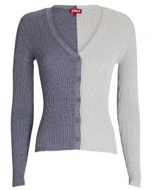 STAUD Cargo Colorblock Cardigan at Intermix