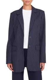 STAUD City Oversize Pinstripe Blazer at Nordstrom