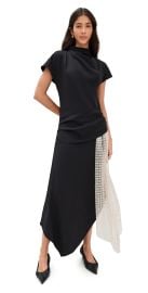STAUD Effie Dress Black/Stardust 10 at Shopbop