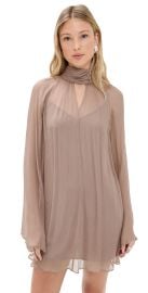 STAUD Esther Mini Dress Taupe L at Shopbop